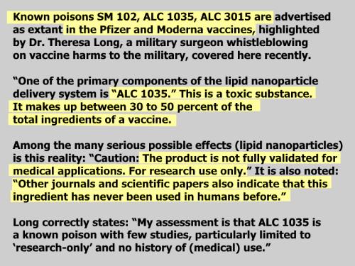 Poisons in vaccines