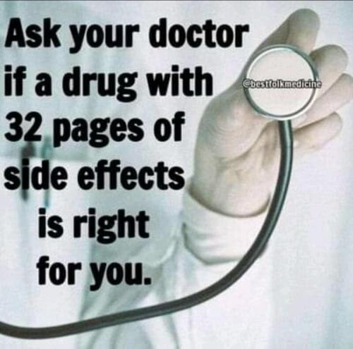 Ask your doctor side effects