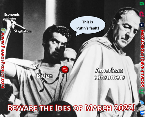 Ides of March 2022 - Biden Stagflation - Web-Social