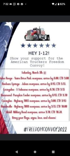 Louisiana - Mar 5, 2022 - Overpass Rally Locations