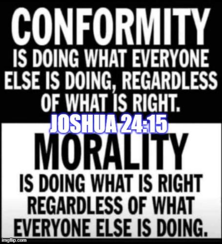Conformity or Morality Choose