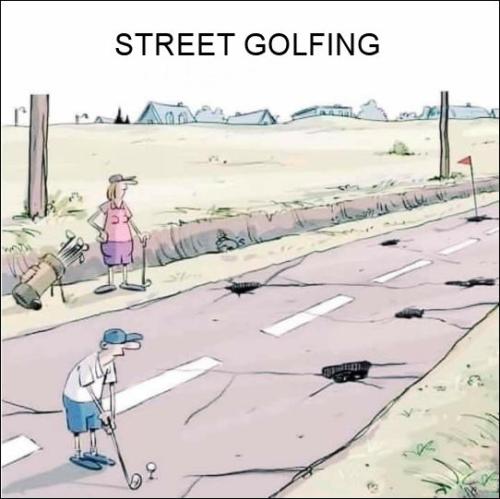 street golfing