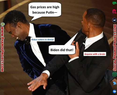 Will Smith and Chris Rock - Biden Gas Price Denial - Web-Social