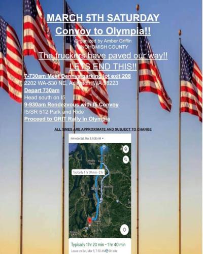 Arlington, Washington - Convoy to Olympia - Mar 5, 2022