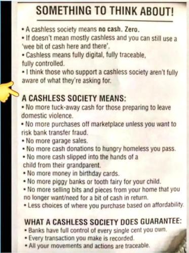Cashless Society Means 1