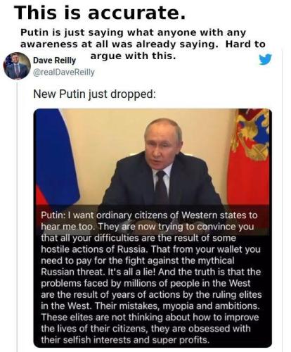 Putin truth drop