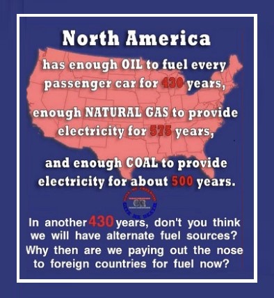 NORTH AMERICA HAS OIL