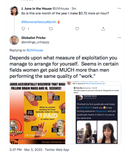 twits on twitter paygap nonsense vs quad anal