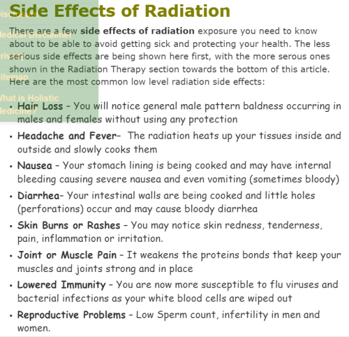 Radiation Side Effects 1