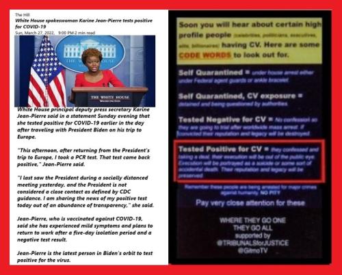 karine jean- pierrs test pos.