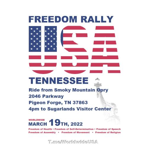 Pigeon Forge, Tennessee - March 19, 2022 - Freedom Rally