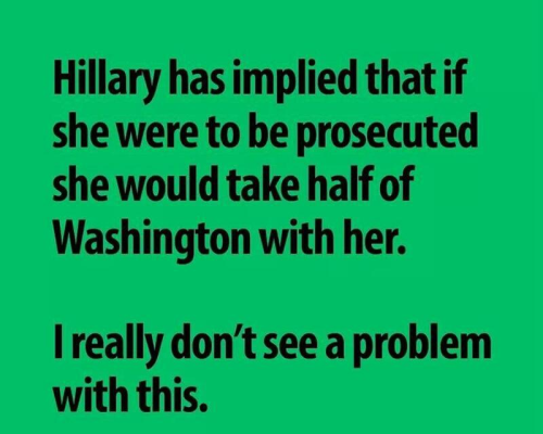 Hillary takes DC with her