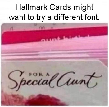 for a special cunt