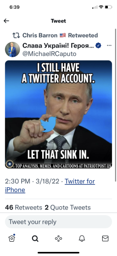 Putin yes, Trump no 🤦🏻‍♂️