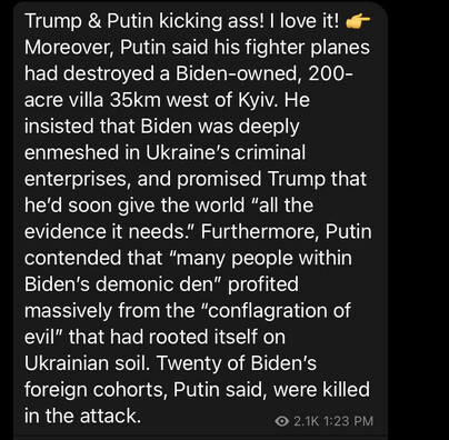 Putin Trump vs biden ukraine
