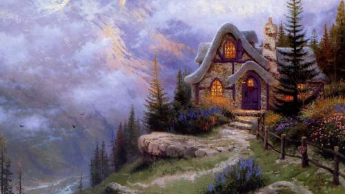 ! Gingerbread house on the hill