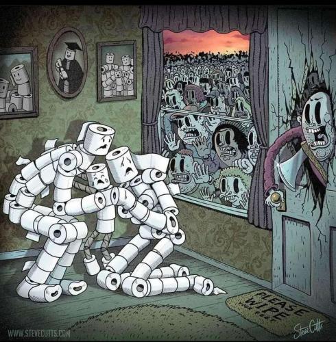Remember 2020 how toilet paper turned people into zombies?