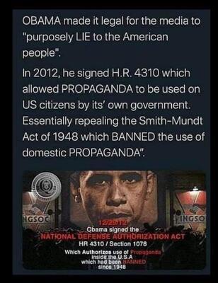 Obama Created the Propaganda