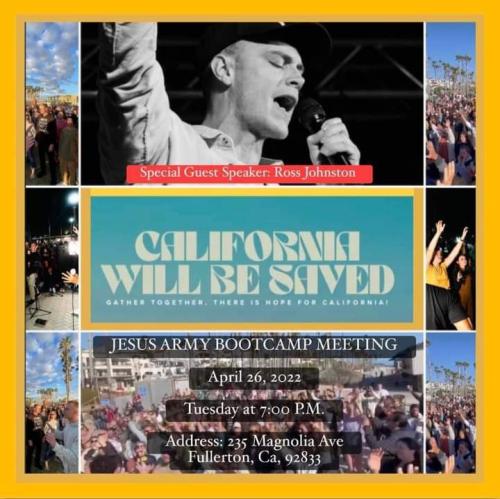 Fullerton, California - April 26, 2022 - California Will be Saved Rally