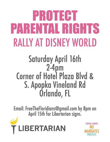 Orlando, Florida - April 16, 2022 - Rally At Disney World