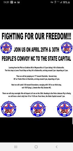 North Carolina - April 29, 2022 - Convoy to Capital