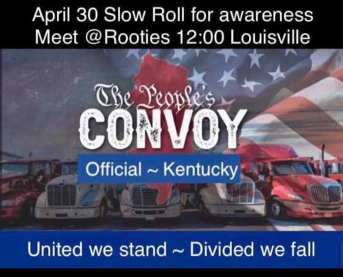 Louisville, Kentucky - April 30, 2022 - Slow Roll Convoy