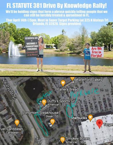 Orlando, Florida - April 14, 2022 - Drive By Knowledge Rally