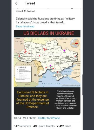 Bio labs map in Ukraine