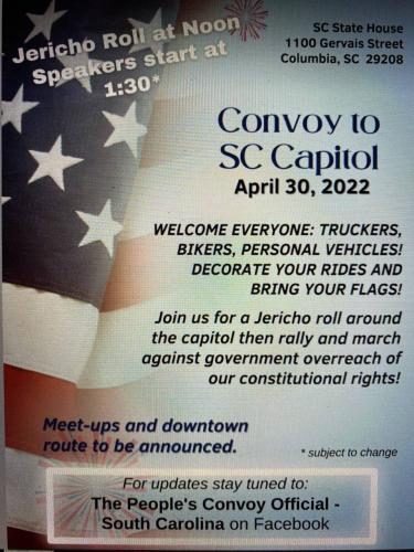 Columbia, South Carolina - April 30, 2022 - Convoy to SC Capital