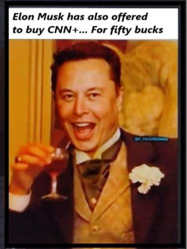 musk off 50bucks for CNN+