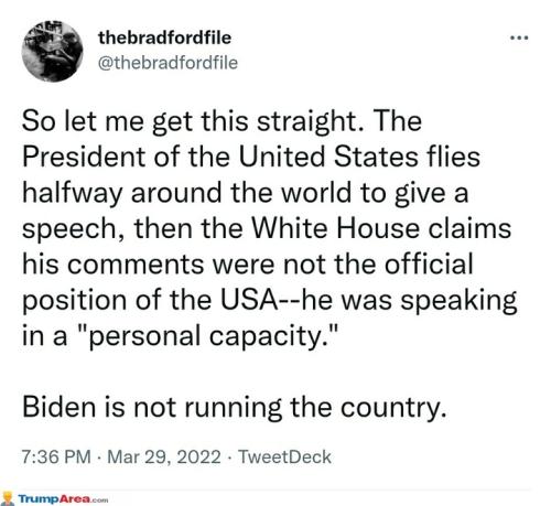 Biden not official