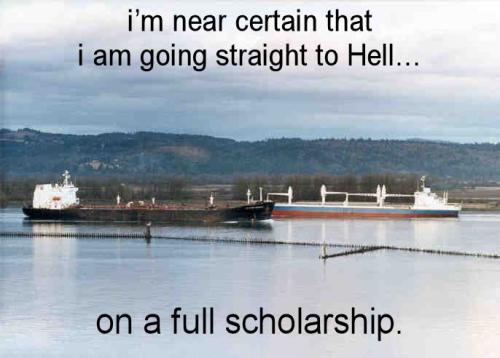 im going straight to Hell