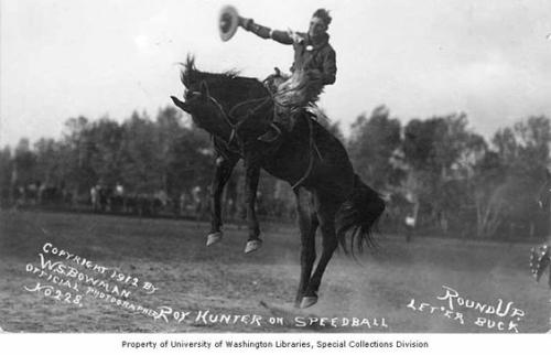 Roy Hunter on Speedball Pendleton Oregon 1912