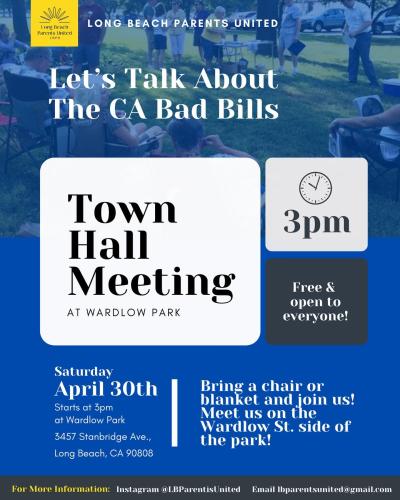 Long Beach, California 0 April 30, 2022 Town Hall Meeting