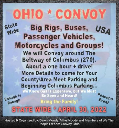 Columbus, Ohio - April 30, 2022 - Convoy