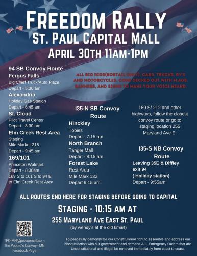St. Paul, Minnesota - April 30, 2022 - Freedom Rally