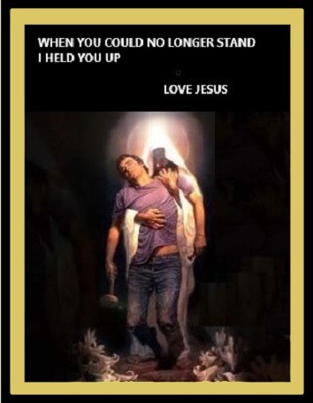 JESUS HAS YOU WHEN YOU CAN'T STAND