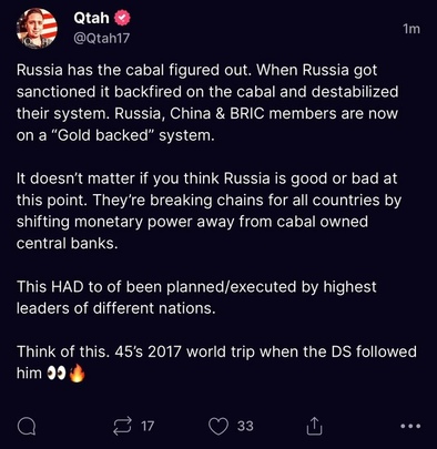 Russia gold backed system