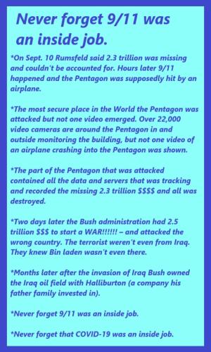 NEVER FORGET THAT 9-11 WAS AN INSIDE JOB