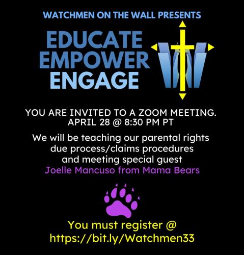 Zoom - April 28, 2022 - Educate, Empower, Engage