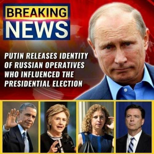 Putin Releases ID of Election Influencers
