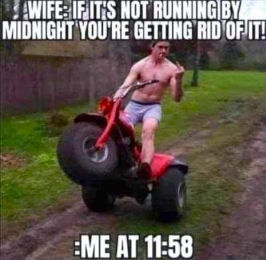 if its not running by midnight