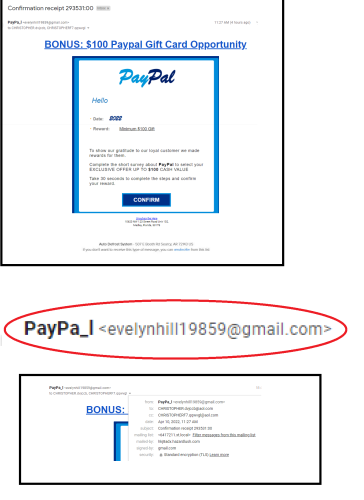 PayPal Scam Email