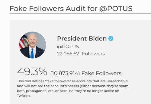 fake f ollowers of biden