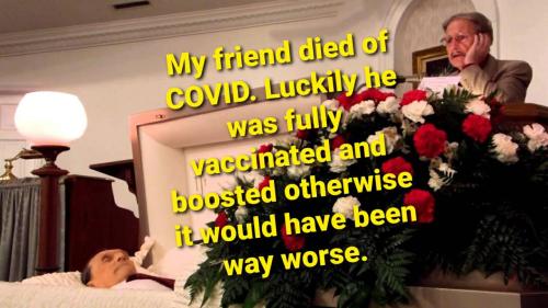 Friend died of COVID