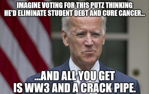 Biden Crack pipe fool