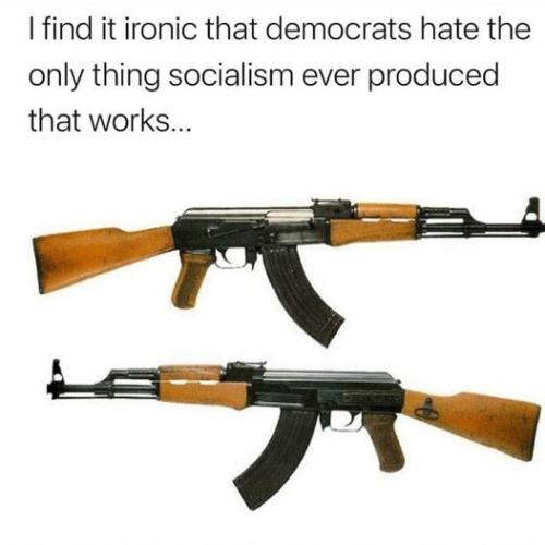 __ - I find it ironic that democrats hate the only thing socialism ever produced that works