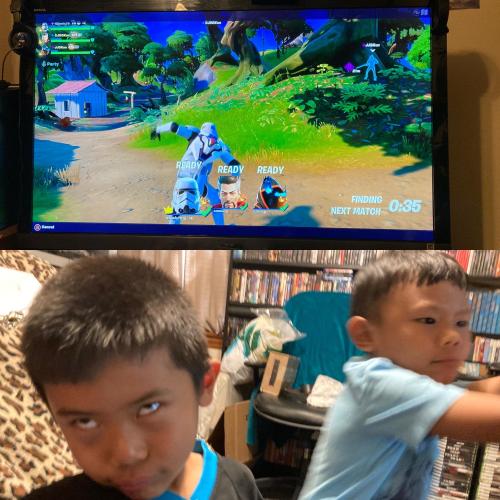 Teh Nephews goofing off