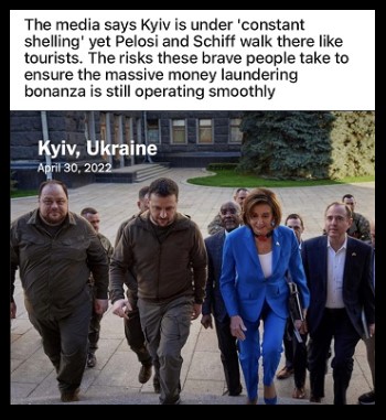 pelosi and schiff tourests in ukraine