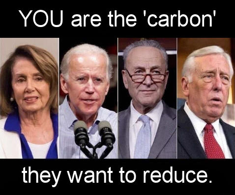 you are the carbon that they want to reduce01